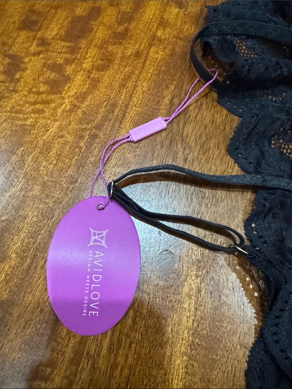 NWT Avidlove Black Lace Halter Teddy Bodysuit - Picture 5 of 12
